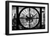 Giant Clock Window - View of Manhattan at Dusk V-Philippe Hugonnard-Framed Photographic Print