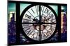 Giant Clock Window - View of Manhattan at Dusk VI-Philippe Hugonnard-Mounted Photographic Print