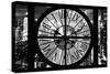 Giant Clock Window - View of Manhattan at Dusk VIII-Philippe Hugonnard-Stretched Canvas