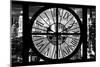 Giant Clock Window - View of Manhattan at Dusk VIII-Philippe Hugonnard-Mounted Photographic Print