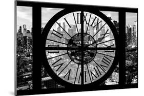 Giant Clock Window - View of Manhattan at Dusk XI-Philippe Hugonnard-Mounted Photographic Print