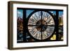 Giant Clock Window - View of Manhattan at Dusk XII-Philippe Hugonnard-Framed Photographic Print