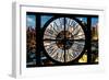 Giant Clock Window - View of Manhattan at Dusk XII-Philippe Hugonnard-Framed Photographic Print