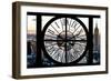 Giant Clock Window - View of Manhattan at Sunset II-Philippe Hugonnard-Framed Photographic Print