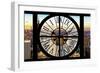 Giant Clock Window - View of Manhattan at Sunset-Philippe Hugonnard-Framed Photographic Print