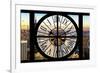 Giant Clock Window - View of Manhattan at Sunset-Philippe Hugonnard-Framed Photographic Print