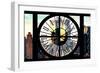 Giant Clock Window - View of Manhattan Buildings at Sunset II-Philippe Hugonnard-Framed Photographic Print