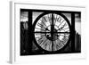 Giant Clock Window - View of Manhattan Buildings at Sunset III-Philippe Hugonnard-Framed Photographic Print