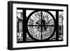 Giant Clock Window - View of Manhattan Buildings - Hell's Kitchen District IV-Philippe Hugonnard-Framed Photographic Print