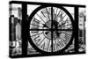 Giant Clock Window - View of Manhattan Buildings - Hell's Kitchen District IV-Philippe Hugonnard-Stretched Canvas