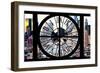 Giant Clock Window - View of Manhattan Buildings - Hell's Kitchen District-Philippe Hugonnard-Framed Photographic Print
