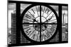 Giant Clock Window - View of Manhattan Buildings with the One World Trade Center II-Philippe Hugonnard-Mounted Photographic Print