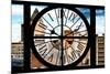 Giant Clock Window - View of Manhattan Buildings-Philippe Hugonnard-Mounted Photographic Print