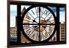 Giant Clock Window - View of Manhattan Buildings-Philippe Hugonnard-Framed Photographic Print