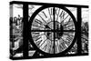 Giant Clock Window - View of Manhattan - New York City IX-Philippe Hugonnard-Stretched Canvas