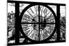 Giant Clock Window - View of Manhattan - New York City IX-Philippe Hugonnard-Mounted Photographic Print