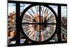 Giant Clock Window - View of Manhattan - New York City V-Philippe Hugonnard-Mounted Photographic Print