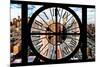 Giant Clock Window - View of Manhattan - New York City V-Philippe Hugonnard-Mounted Photographic Print