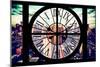 Giant Clock Window - View of Manhattan - New York City VI-Philippe Hugonnard-Mounted Photographic Print