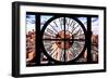 Giant Clock Window - View of Manhattan - New York City X-Philippe Hugonnard-Framed Photographic Print