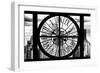Giant Clock Window - View of Manhattan Skyscrapers with the Empire state Building II-Philippe Hugonnard-Framed Photographic Print
