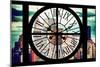 Giant Clock Window - View of Manhattan Skyscrapers with the Empire state Building III-Philippe Hugonnard-Mounted Photographic Print