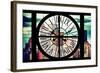 Giant Clock Window - View of Manhattan Skyscrapers with the Empire state Building III-Philippe Hugonnard-Framed Photographic Print