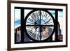 Giant Clock Window - View of Manhattan Skyscrapers-Philippe Hugonnard-Framed Photographic Print