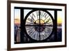 Giant Clock Window - View of Manhattan with the Empire State Building and 1 WTC-Philippe Hugonnard-Framed Photographic Print