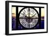 Giant Clock Window - View of Manhattan with the Empire State Building and 1 WTC-Philippe Hugonnard-Framed Photographic Print