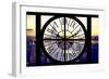 Giant Clock Window - View of Manhattan with the Empire State Building and 1 WTC-Philippe Hugonnard-Framed Photographic Print