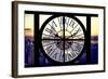 Giant Clock Window - View of Manhattan with the Empire State Building and 1 WTC-Philippe Hugonnard-Framed Photographic Print