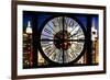 Giant Clock Window - View of Manhattan with the Empire State Building III-Philippe Hugonnard-Framed Photographic Print