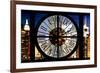 Giant Clock Window - View of Manhattan with the Empire State Building III-Philippe Hugonnard-Framed Photographic Print