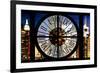 Giant Clock Window - View of Manhattan with the Empire State Building III-Philippe Hugonnard-Framed Photographic Print