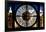 Giant Clock Window - View of Manhattan with the Empire State Building III-Philippe Hugonnard-Framed Photographic Print