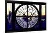 Giant Clock Window - View of Midtown Manhattan at Sunset II-Philippe Hugonnard-Framed Photographic Print