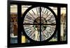 Giant Clock Window - View of Midtown Manhattan at Sunset-Philippe Hugonnard-Framed Photographic Print