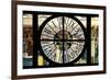 Giant Clock Window - View of Midtown Manhattan at Sunset-Philippe Hugonnard-Framed Photographic Print