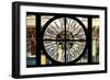 Giant Clock Window - View of Midtown Manhattan at Sunset-Philippe Hugonnard-Framed Photographic Print