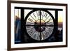 Giant Clock Window - View of Midtown Manhattan at Sunset-Philippe Hugonnard-Framed Photographic Print