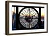 Giant Clock Window - View of Midtown Manhattan at Sunset-Philippe Hugonnard-Framed Photographic Print