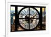 Giant Clock Window - View of Midtown Manhattan II-Philippe Hugonnard-Framed Photographic Print