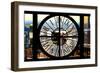 Giant Clock Window - View of Midtown Manhattan II-Philippe Hugonnard-Framed Photographic Print