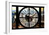 Giant Clock Window - View of Midtown Manhattan II-Philippe Hugonnard-Framed Photographic Print