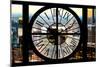 Giant Clock Window - View of Midtown Manhattan II-Philippe Hugonnard-Mounted Photographic Print