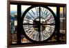 Giant Clock Window - View of Midtown Manhattan II-Philippe Hugonnard-Framed Photographic Print