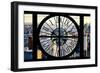 Giant Clock Window - View of Midtown Manhattan-Philippe Hugonnard-Framed Photographic Print