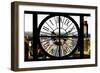 Giant Clock Window - View of New York City at Sunset-Philippe Hugonnard-Framed Photographic Print