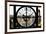 Giant Clock Window - View of New York City at Sunset-Philippe Hugonnard-Framed Photographic Print